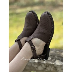 chaussures 99179 PRISSY cuir Marron