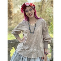 blouse 44910 ROSMARI Pearl grey organdie