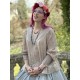 blouse 44910 ROSMARI Pearl grey organdie Ewa i Walla - 3