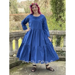 dress 55791 GILL Blue cotton