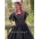 robe 55800 EKANTA organdie à pompons Noir Ewa i Walla - 4