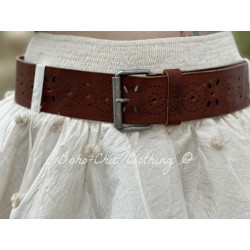 belt EBON 99162 Brown leather