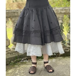 skirt 22190 CARRO Black tassel organdie Ewa i Walla - 1