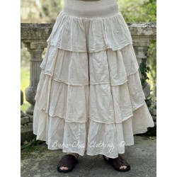 skirt 22183 MAGDA Pale pink cotton voile Ewa i Walla - 1