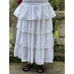 jupe 22183 MAGDA voile de coton Blanc Ewa i Walla - 2