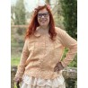 blouse 44905 MATILDA Orange gingham cotton voile Ewa i Walla - 10