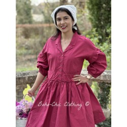 tunic 44892 BEATA Cerise cotton