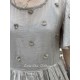 dress 55800 EKANTA Pearl grey tassel organdie Ewa i Walla - 9