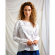 blouse 44907 JUDIT White cotton Ewa i Walla - 2