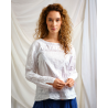blouse 44907 JUDIT White cotton Ewa i Walla - 2