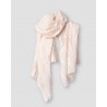 scarf 77556 BINA Pale pink cotton voile Ewa i Walla - 1