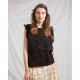 blouse 33347 ALFRIDA Black cotton Ewa i Walla - 13