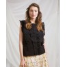 blouse 33347 ALFRIDA Black cotton Ewa i Walla - 13