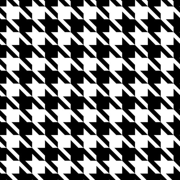 black & cream houndstooth