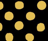 Black with mustard yellow dots