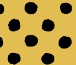 Mustard yellow with black dots